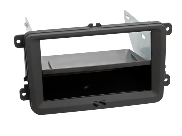 Monteringsram 2-DIN med prylfack Seat/Skoda/VW