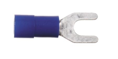 Gaffelskor 1,5 mm² - 2,5mm² Blå 100 pack