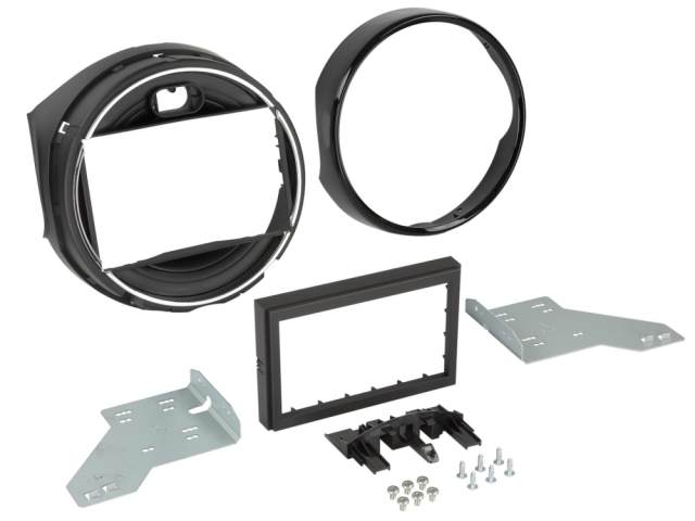 Monteringsram 2-DIN BMW Mini, svart