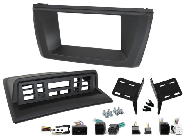 Monteringsram 2-DIN BMW X3 E83, svart