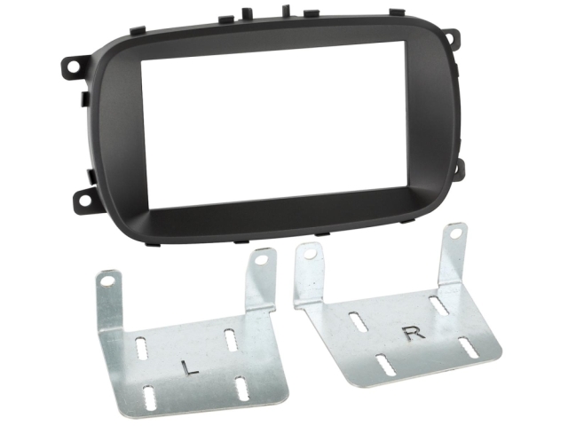 Monteringsram 2-DIN Fiat 500X, svart