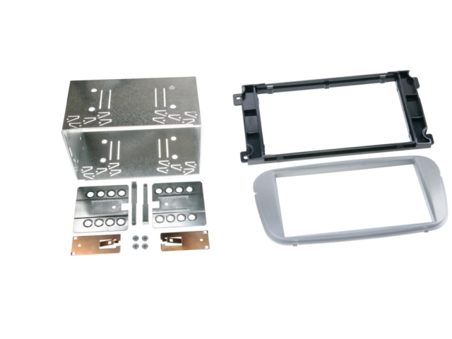 Monteringsram 2-DIN Ford, silver