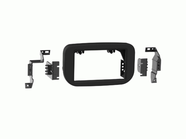 Monteringsram 2-DIN Ford Transit, matt svart