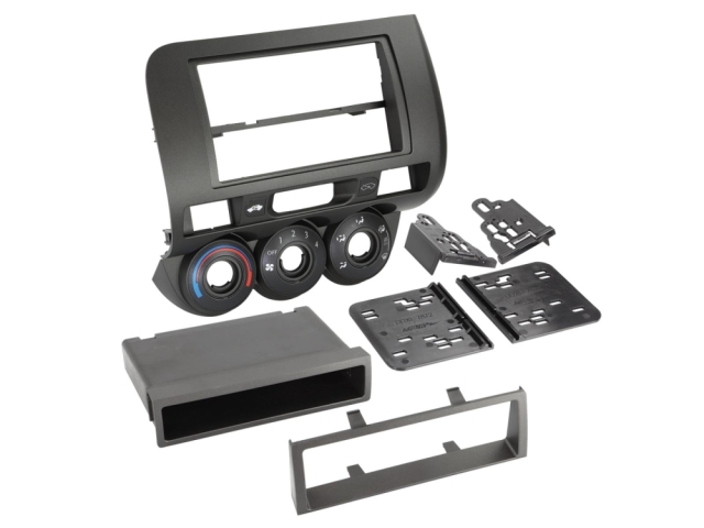Monteringsram 2-DIN med prylfack Honda Fit/Jazz 2004-2008