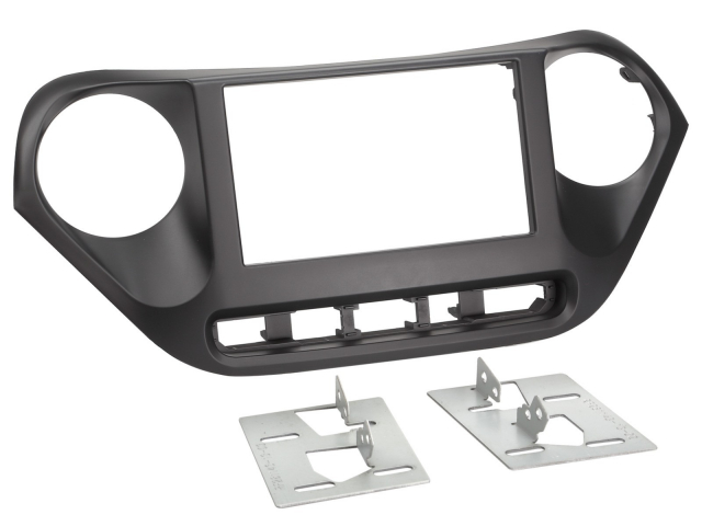 Monteringsram 2-DIN Hyundai i10 11/2013-12/2019, Svart