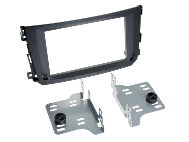 Monteringsram 2-DIN Smart ForTwo 2010-2015, svart