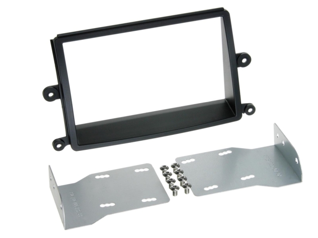 Monteringsram 2-DIN Mitsubishi L200, svart
