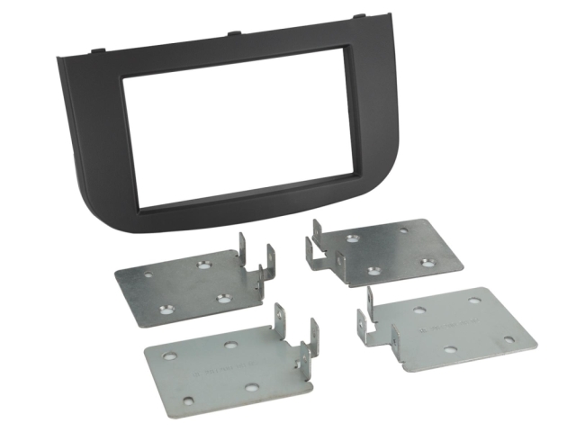 Monteringsram 2-DIN Mitsubishi Colt, svart