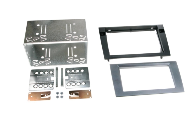 Monteringsram 2-DIN Audi A4/Seat Exeo, antracit