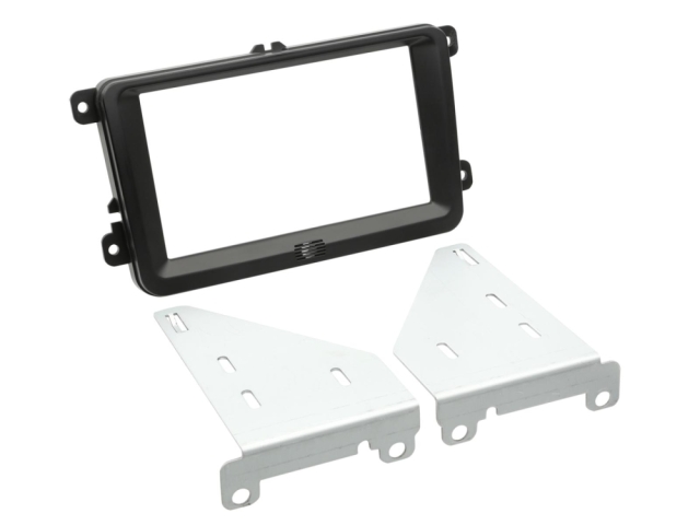 Monteringsram 2-DIN Seat/Skoda/VW, svart