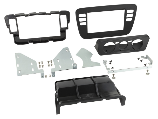 Monteringsram 2-DIN Seat Mii/Skoda Citigo/VW Up, svart