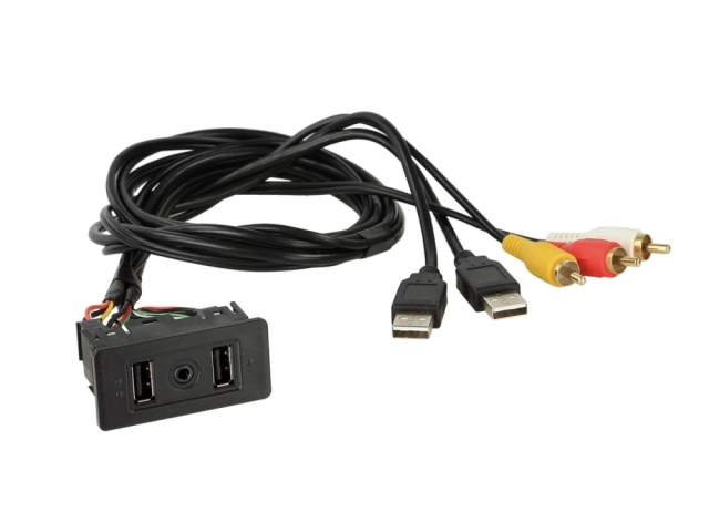 USB/AUX-AV monteringshus VW T6/universal