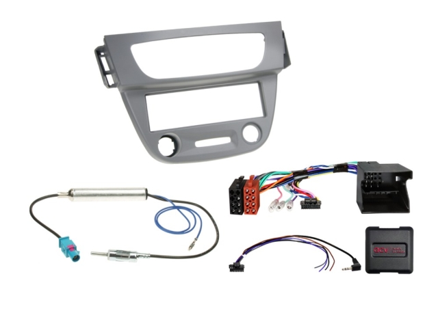 1-DIN Installationskit Renault Megane/Fluence grå