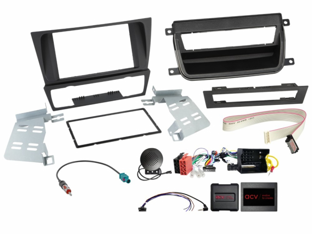 Installationskit 2-DIN BMW 3-serie utan rökpaket