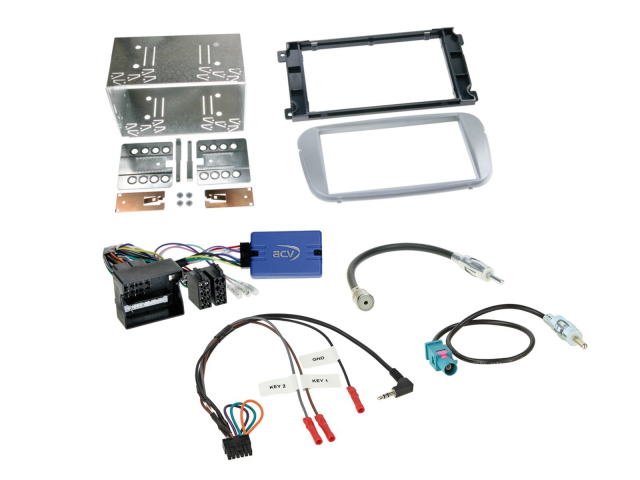 Installationskit 2-DIN CAN-Bus till Ford Focus/Mondeo mm 2007->, Silver