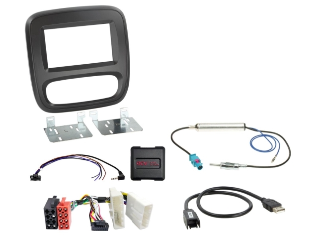 Monteringsram 2-DIN Fiat/Nissan/Opel/Renault