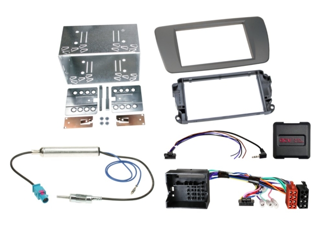 ACV Installationskit 2-DIN Seat Ibiza 2008-2015, conomera grey