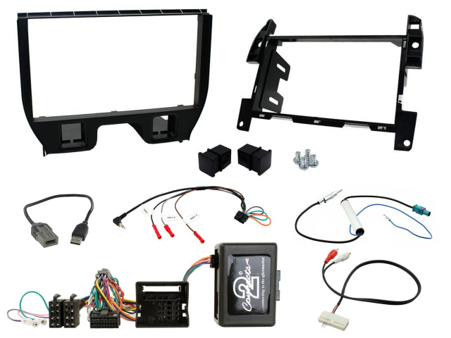 Installationskit Citroen DS3, C3 2009- med PDC Audio, USB & AUX