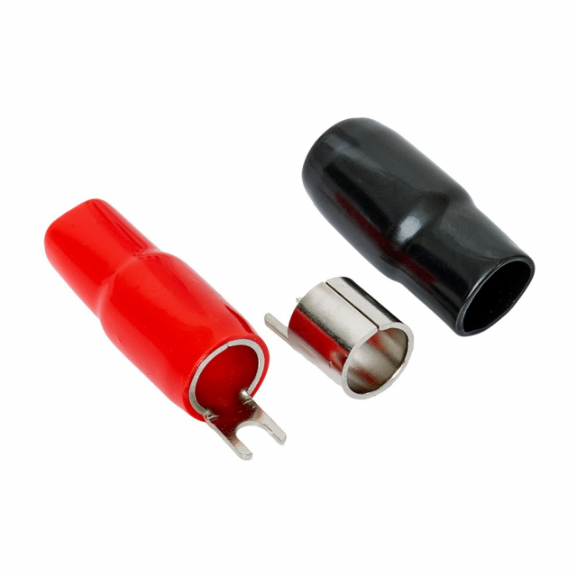Auto-Connect röd och svart gaffelkabelsko, 53 mm²
