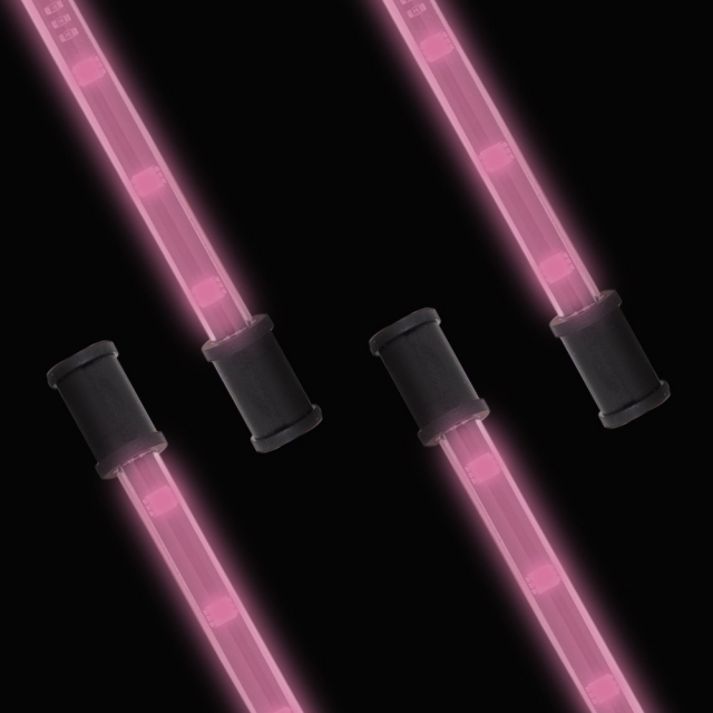 Lightz 4x9” LED-interiörbelysning, rosa färg