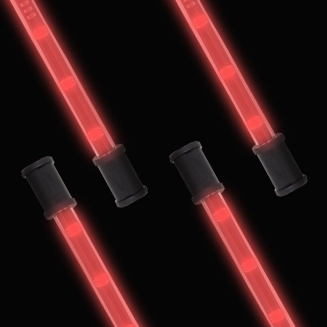 Lightz 4x9” LED-interiörbelysning, röd färg