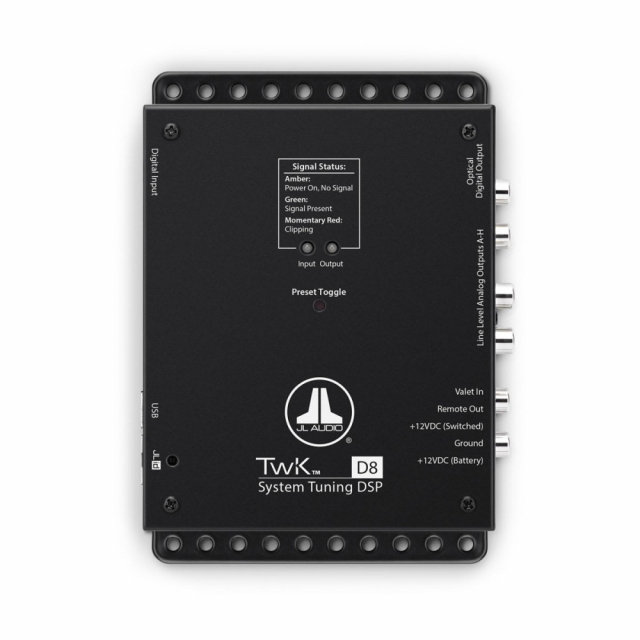JL Audio TwK-88, 8-kanalig DSP (analog ingång)