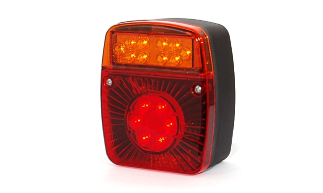 Strands Baklampa 3-Kammar LED 12/24V,Bak/Broms/Blinkers