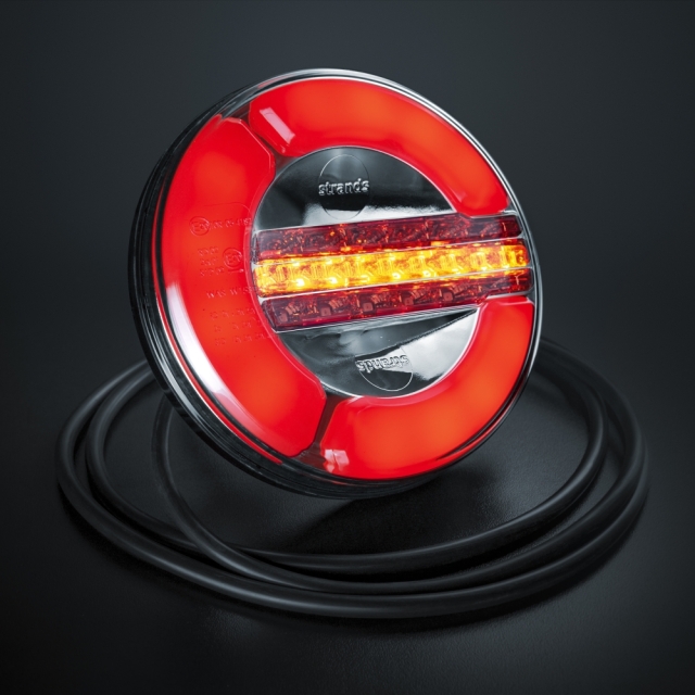 Strands Baklampa LED 3 Kammare 12-24V,142Mm Diameter Pos/Back/Dimm
