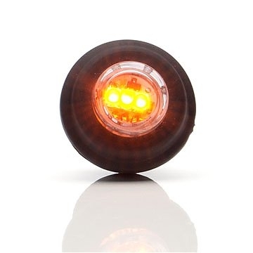 Strands Sidomarkering LED 12-24V.,Passas IN I 21Mm Hål. E-Märkt.Orange