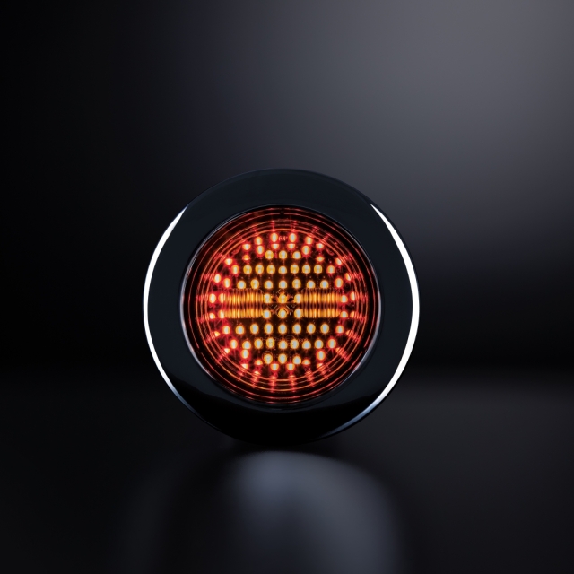 Strands Dark Knight Ize LED Bak/Bromsljus Rund