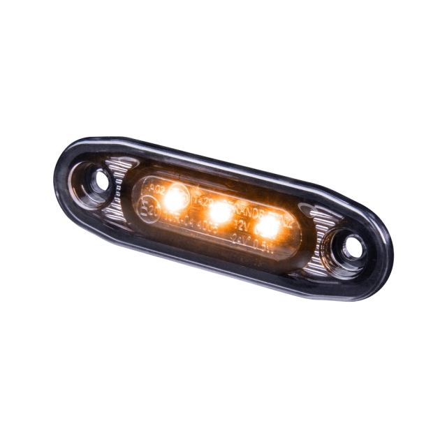 Strands Dark Knight Ultra Slim Sidomarkering Orange LED