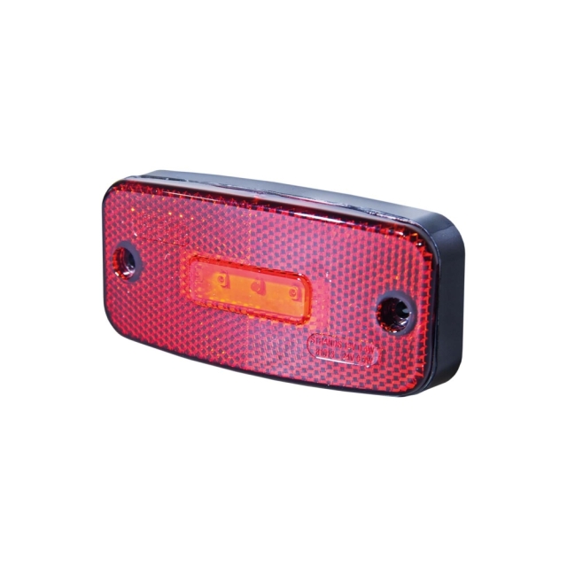 Strands Pos.Ljus LED Röd 5LED,E-Märkt, 12-24V
