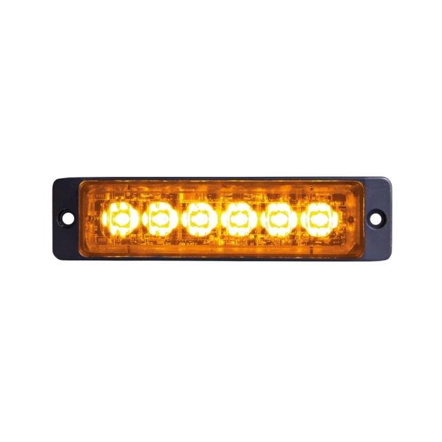 Strands Riktat Blixtljus Orange 6 LED