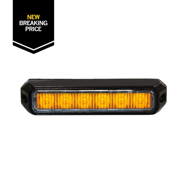Strands Riktat Blixtljus Orange 6 LED