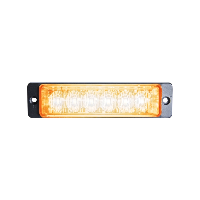 Strands Slim Riktat Blixtljus Orange 6 LED