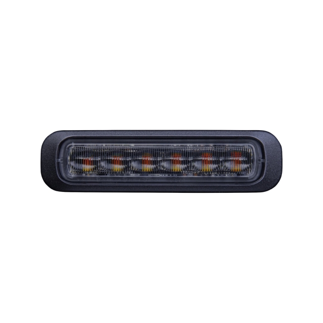 Strands Dark Knight varningsljus, amber, 6 LED, 4 m kabel