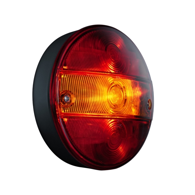Strands IZE LED OG bakljus, rund, 3 funktioner, 500 mm kabel