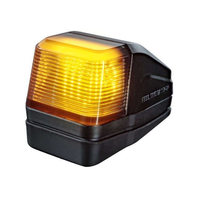 Strands IZE LED taklampa, vitt/amber, varningsljus, mörk lins