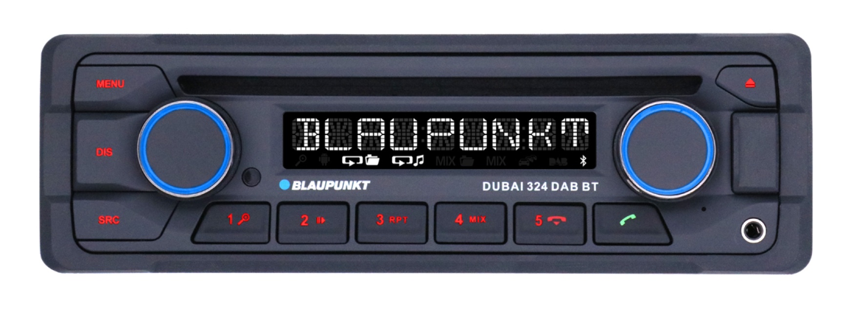 Blaupunkt Dubai 324, 24V stereo med Bluetooth, DAB och 2 par lågnivå med 4V