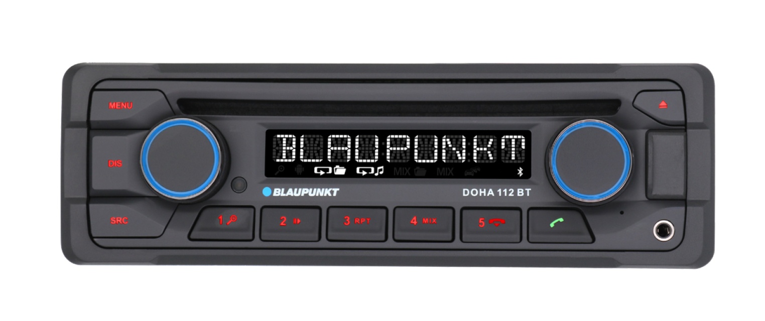 Blaupunkt Doha 112 BT, tålig stereo med Bluetooth och 2 par lågnivå med 4V