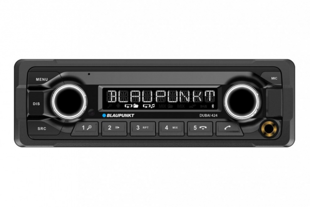 Blaupunkt Dubai 424, tålig 24V stereo och 3 par lågnivå