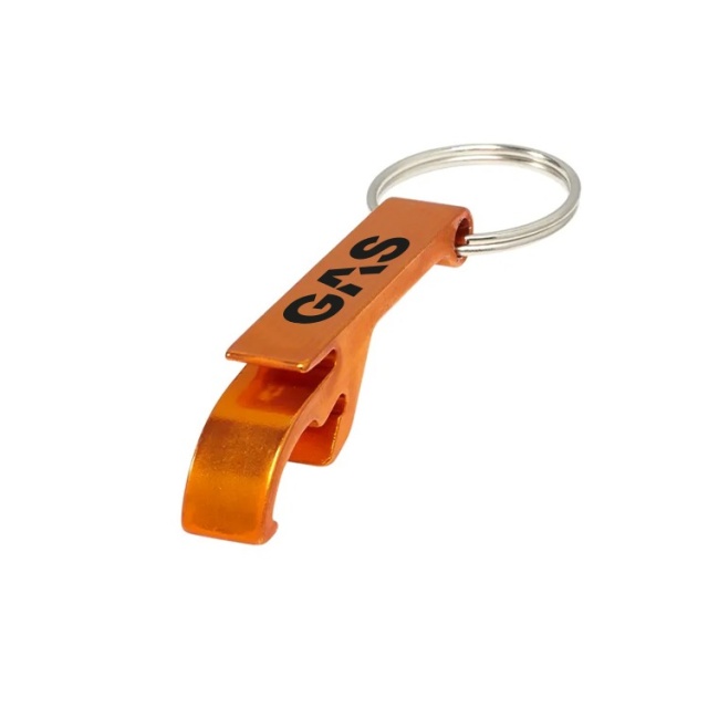 GAS nyckelring med kapsylöppnare, orange