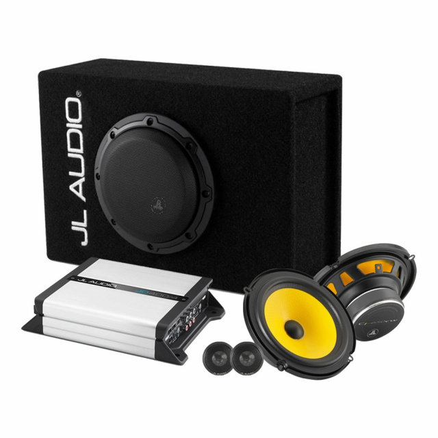 JL Audio CP106LG-W3v3 1x6.5 med C1-650 & JD400/4, helhetspaket