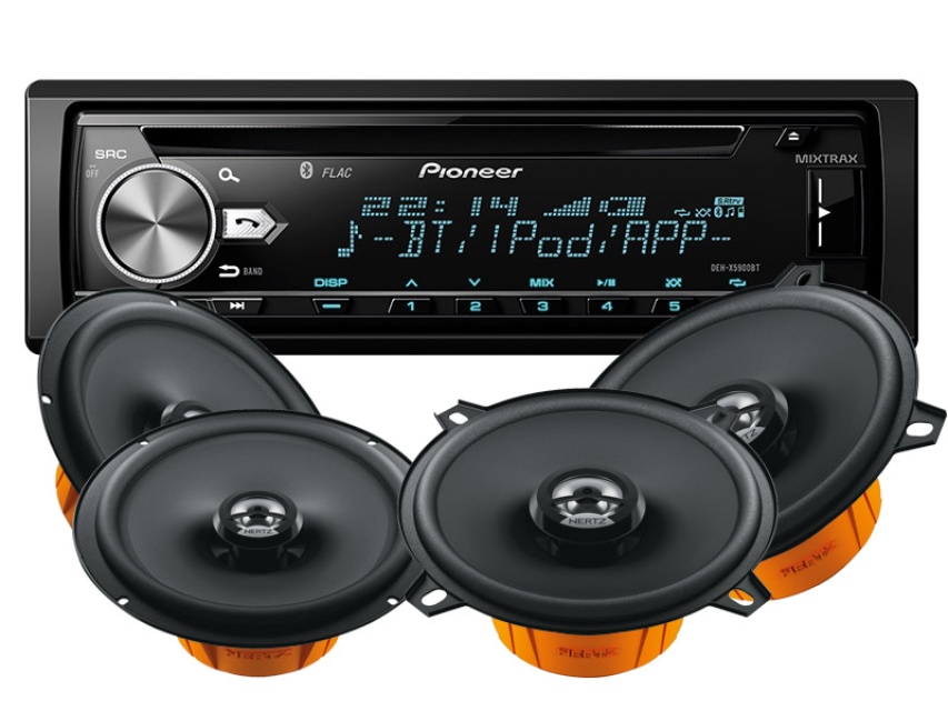 PIONEER DEH-X5900BT & HERTZ DCX-HÖGTALARE