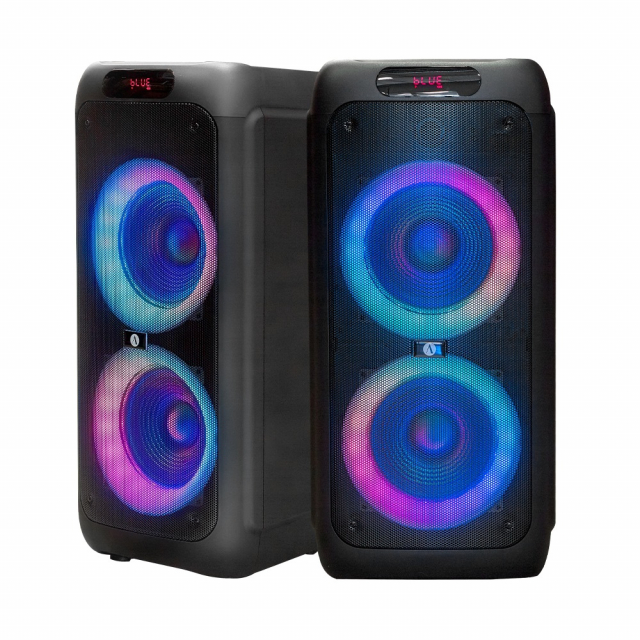 2-pack Arcsound HAZE (gen.2), partyhögtalare med trådlös mikrofon och Bluetooth