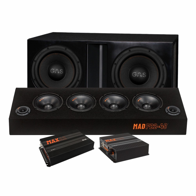 Maxat raggarpaket med MAX S1-12 baspaket & MAD PB2-48