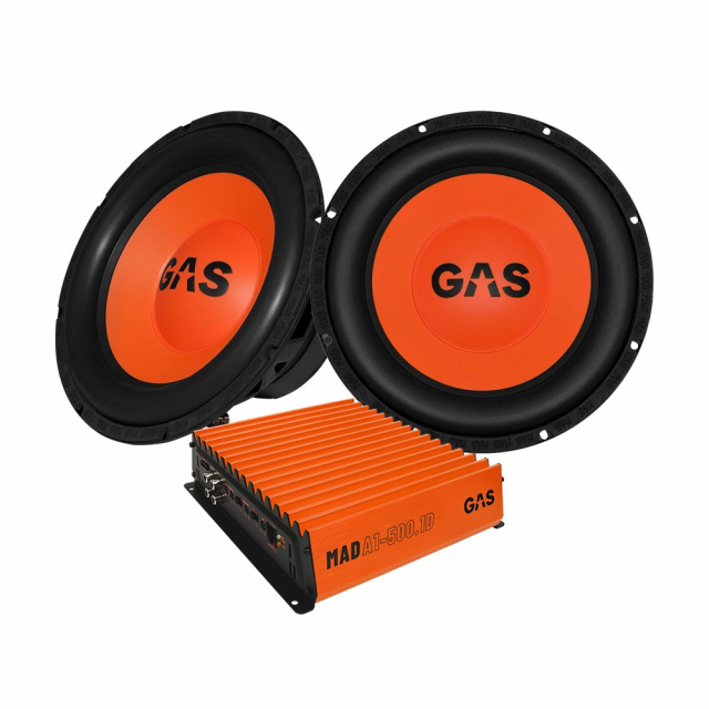 2-pack GAS MAD S1-104 & MAD A1-500.1D, 10" baspaket