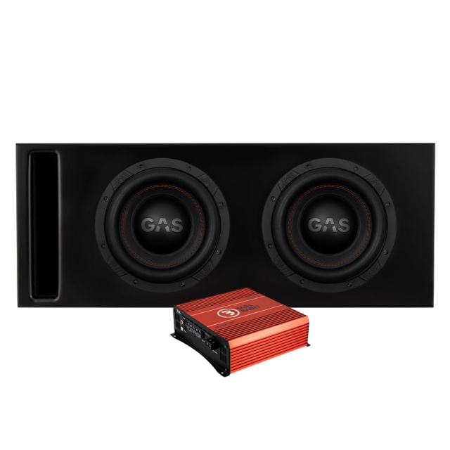 GAS MAX S1-10D1 2x10 tum i Competition-baslåda & SPL ELITE 3100.1DF, baspaket