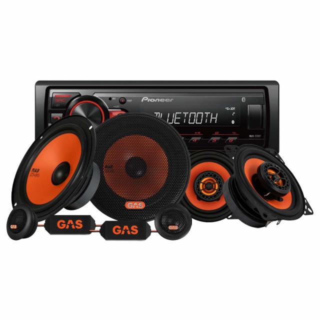 Pioneer MVH-230BT & GAS MAD K1 6.5