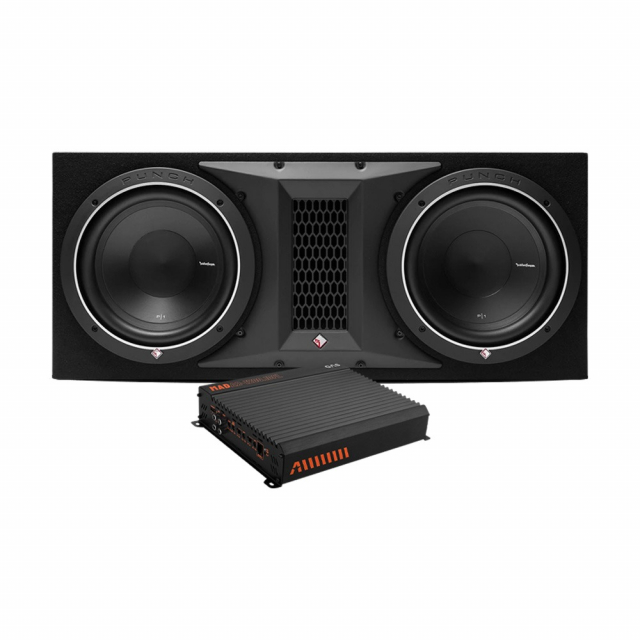 Rockford Fosgate P1-2X10 & GAS MAD A2-1200.1DFL, baspaket